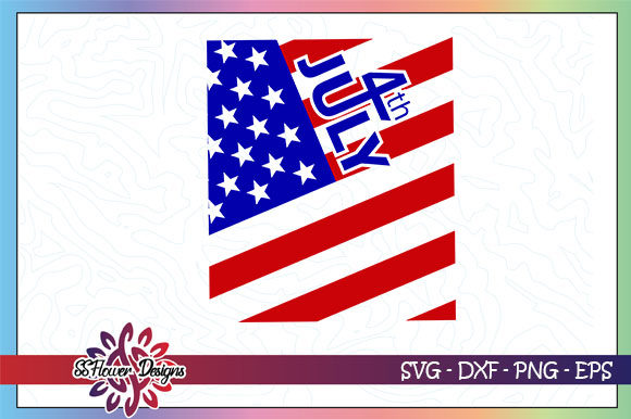 4th of July American Flag Graphics for Crafts and Branding