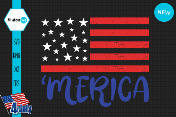 American Flag 4th July Graphics for Crafts