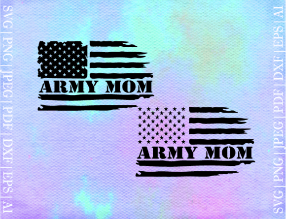 Army Mom Flag SVG: A Graphic for Modern Blog Design