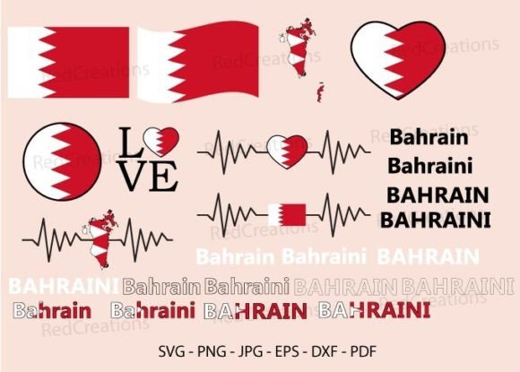Bahrain Flag Svg Bundle