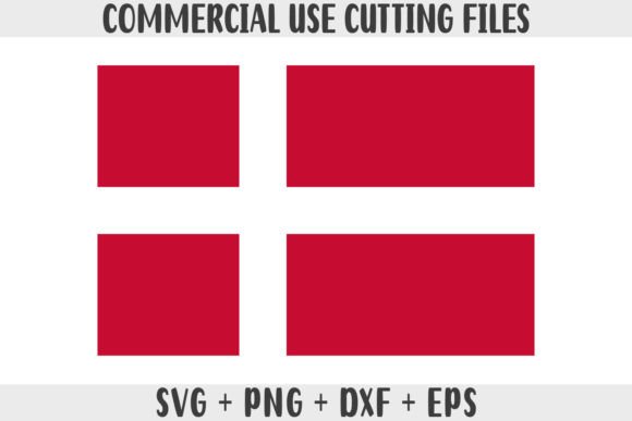 Denmark Flag SVG Graphics for Modern Crafts