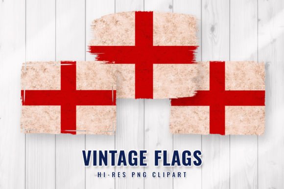 Distressed England Flag Sublimation for Creative Crafts and Graphics