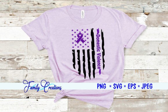 Domestic Violence Flag Graphics for Crafts