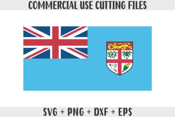 Fiji Flag SVG Graphics for Crafts and Web Design