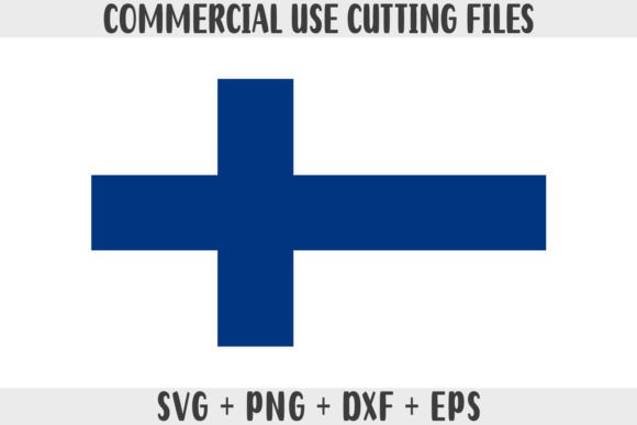 Finland Flag SVG Graphics for Crafts