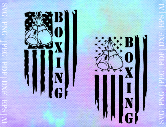Flag Boxing SVG: A Graphic Asset for Crafts and Branding