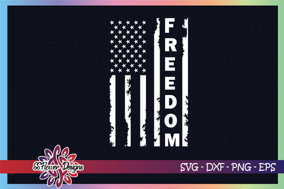 Freedom American Flag 4th of July Graphics for Crafts
