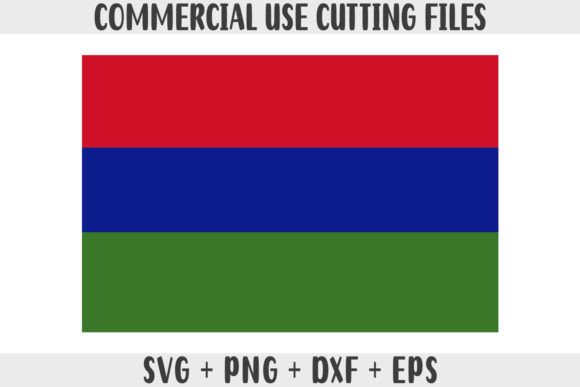 Gambia Flag SVG Original Colors