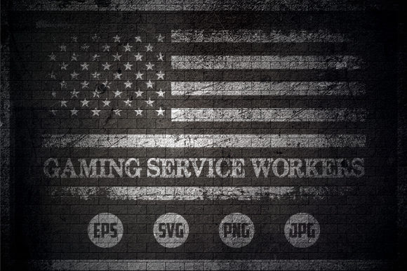 Gaming Managers USA Flag Graphics for Crafts