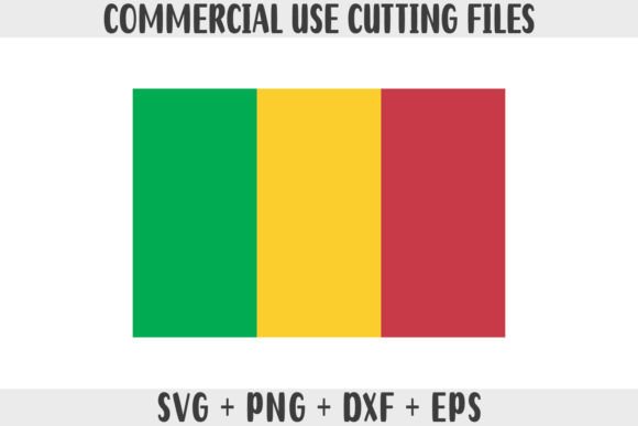 Mali Flag SVG Graphics for Crafts