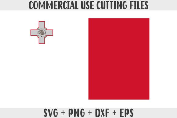 Malta Flag SVG Graphics for Crafts