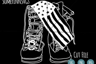 Military Boots Graphics for Crafts