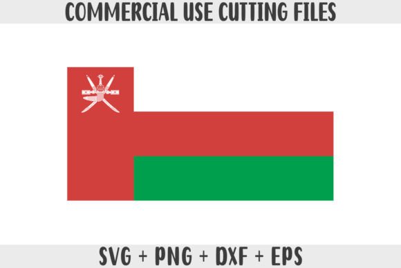 Oman Flag SVG Graphics for Crafts and Web Design