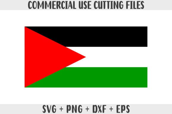 Palestine Flag SVG for Graphics and Crafts