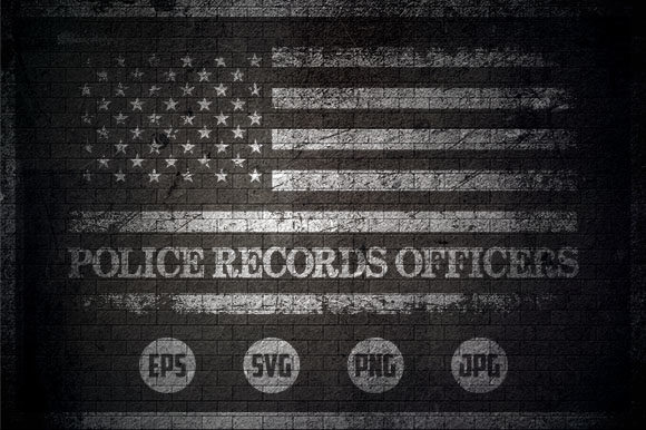 Police Records Officers Graphics for Crafts