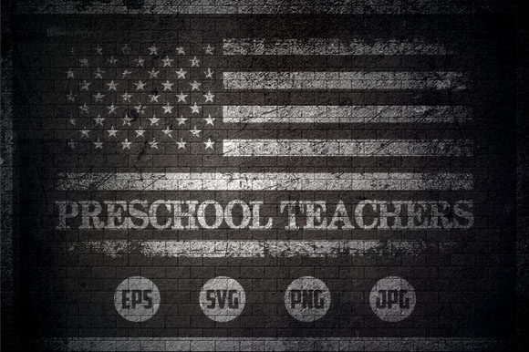 Preschool Teachers - USA Flag Graphics for Crafts