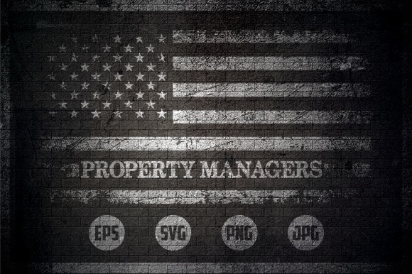 Property Managers - USA Flag Graphics for Crafts