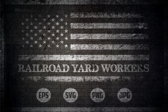 Railroad Yard Workers Graphics for Crafts