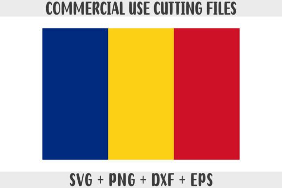 Romania Flag SVG Graphics for Crafts