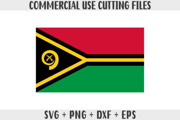 Vanuatu Flag SVG Graphics for Crafts and Branding