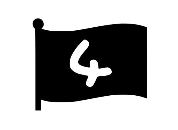 Waving Flag with Mono 4 for Crafts and Graphics